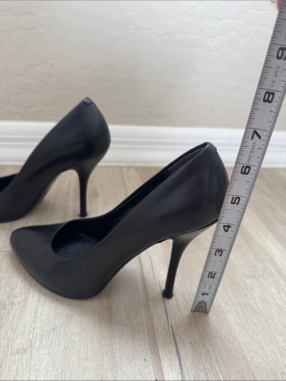 Aldo Black Pointed Toe Stiletto Heels - Picture 5 of 6